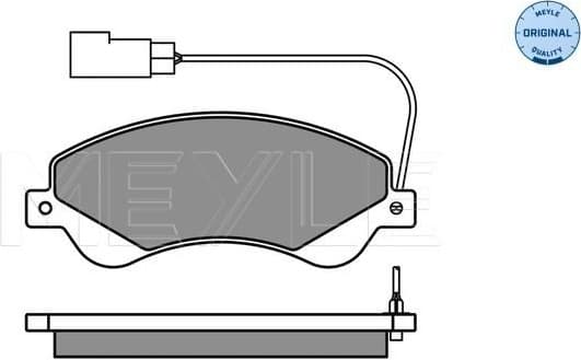 Brake Pad Set, disc brake MEYLE-ORIGINAL: True to OE. 025 244 8518/W - image 2