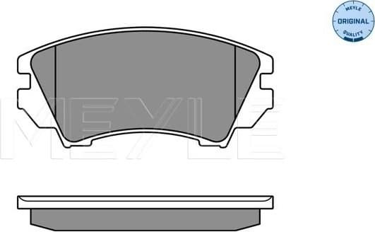 Brake Pad Set, disc brake MEYLE-ORIGINAL: True to OE. 025 244 1219/W