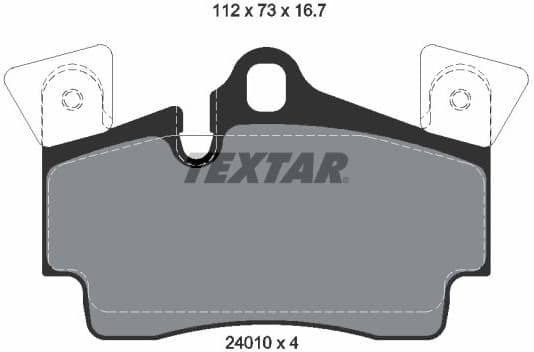 Brake Pad Set, disc brake 2401001