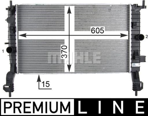 Radiator, engine cooling BEHR *** PREMIUM LINE *** CR 2119 000P