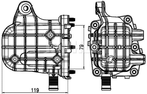 Cooler, exhaust gas recirculation BEHR *** PREMIUM LINE *** CE 4 000P - image 2