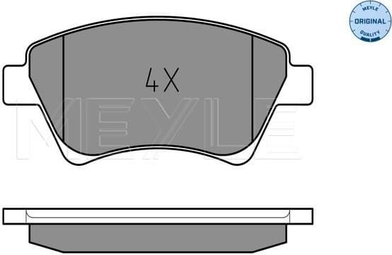 Brake Pad Set, disc brake MEYLE-ORIGINAL: True to OE. 025 239 3018