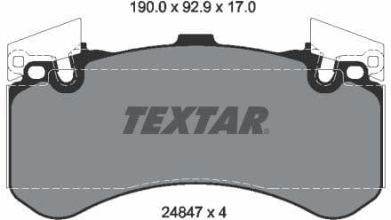 Brake Pad Set, disc brake 2484701
