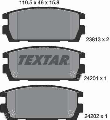 Brake Pad Set, disc brake 2381301