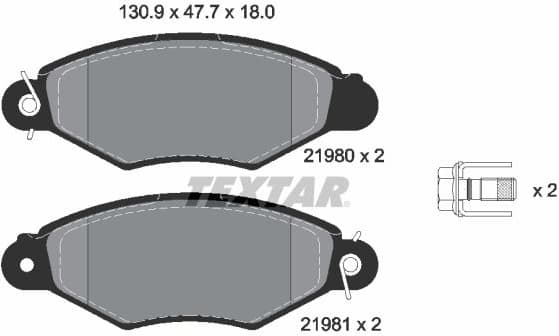 Brake Pad Set, disc brake Q+ 2198004