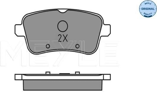 Brake Pad Set, disc brake MEYLE-ORIGINAL: True to OE. 025 252 1618 - image 2
