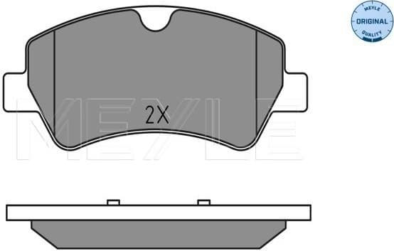 Brake Pad Set, disc brake MEYLE-ORIGINAL: True to OE. 025 256 0418 - image 2