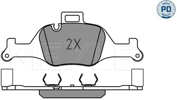 Brake Pad Set, disc brake MEYLE-PD: Advanced performance and design. 025 259 0018/PD