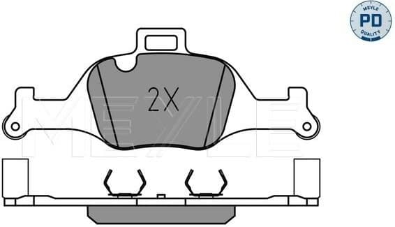 Brake Pad Set, disc brake MEYLE-PD: Advanced performance and design. 025 259 0018/PD - image 2