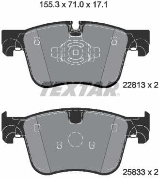 Brake Pad Set, disc brake Q+ 2281301