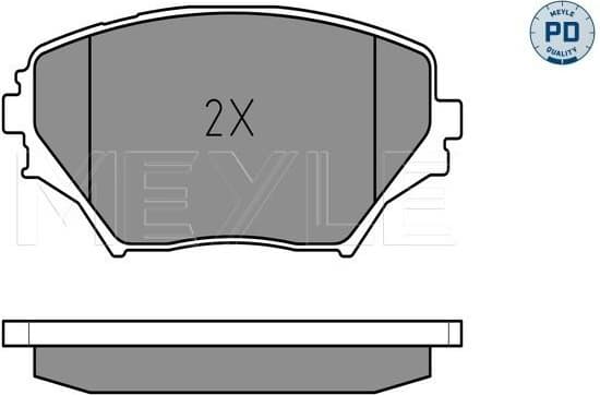 Brake Pad Set, disc brake MEYLE-PD: Advanced performance and design. 025 235 8517/PD - image 2