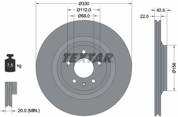 Brake Disc PRO 92160403