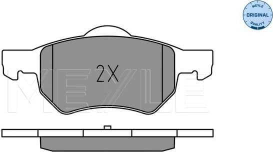 Brake Pad Set, disc brake MEYLE-ORIGINAL: True to OE. 025 238 0718