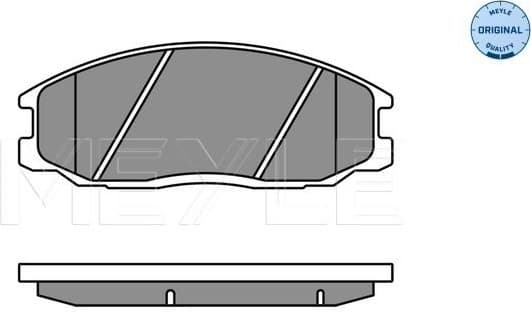 Brake Pad Set, disc brake MEYLE-ORIGINAL: True to OE. 025 235 6916/W