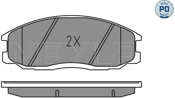 Brake Pad Set, disc brake MEYLE-PD: Advanced performance and design. 025 235 6916/PD - image 2