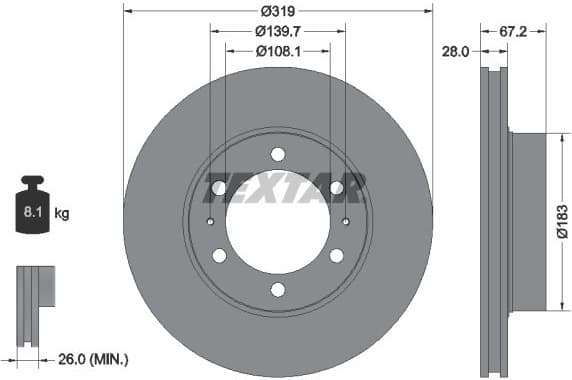 Brake Disc PRO 92230403