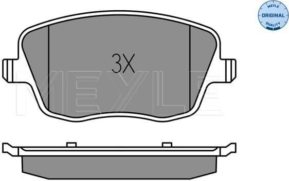 Brake Pad Set, disc brake MEYLE-ORIGINAL: True to OE. 025 235 8118/W - image 2