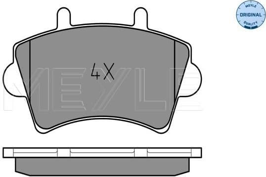 Brake Pad Set, disc brake MEYLE-ORIGINAL: True to OE. 025 236 1318