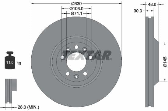 Brake Disc PRO 92129503
