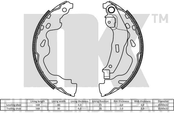 Brake Shoe Set 2745705 - image 2