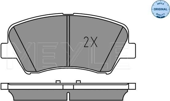 Brake Pad Set, disc brake MEYLE-ORIGINAL: True to OE. 025 256 9218 - image 2