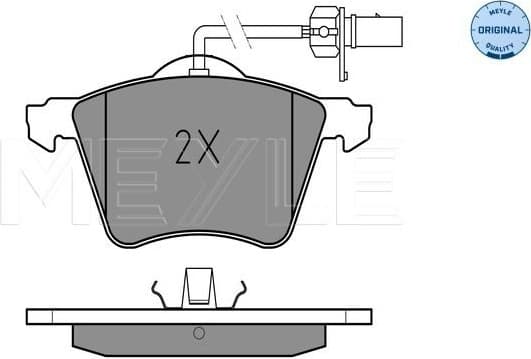 Brake Pad Set, disc brake MEYLE-ORIGINAL: True to OE. 025 210 3419/W