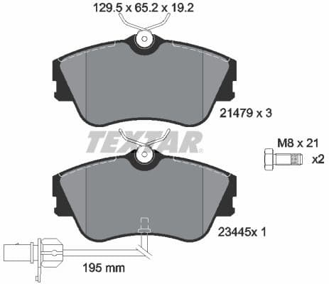 Brake Pad Set, disc brake Q+ 2147903
