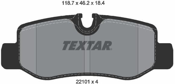 Brake Pad Set, disc brake Q+ 2210101