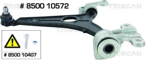 Control/Trailing Arm, wheel suspension 8500 10572