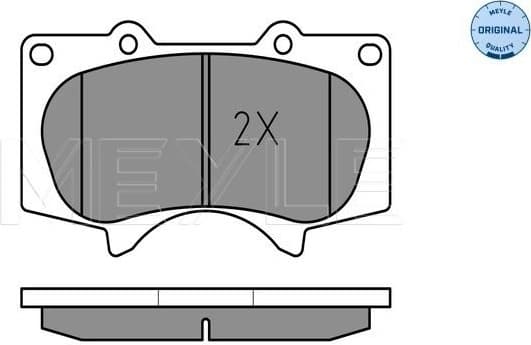 Brake Pad Set, disc brake MEYLE-ORIGINAL: True to OE. 025 240 2417/W - image 2