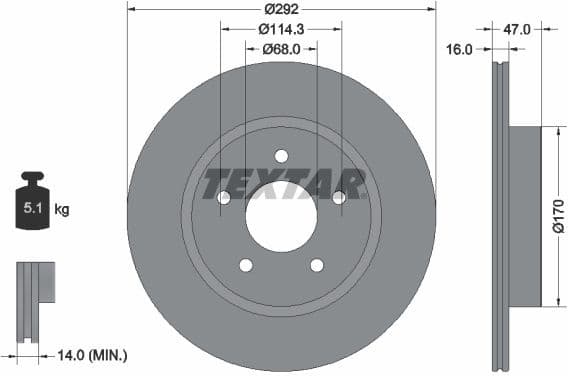 Brake Disc PRO 92278103
