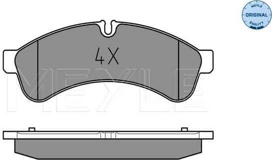 Brake Pad Set, disc brake MEYLE-ORIGINAL: True to OE. 025 292 3122