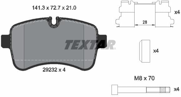 Brake Pad Set, disc brake Q+ 2923201
