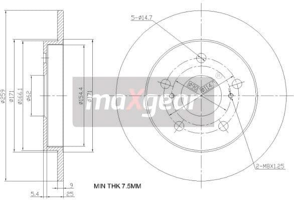 Brake Disc 19-2467 - image 2