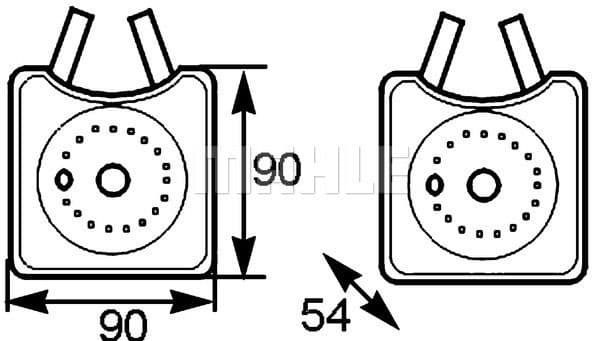 Oil Cooler, engine oil BEHR CLC 163 000S