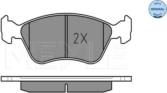 Brake Pad Set, disc brake MEYLE-ORIGINAL: True to OE. 025 219 7617/W - image 2