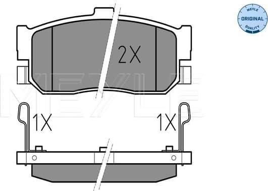 Brake Pad Set, disc brake MEYLE-ORIGINAL: True to OE. 025 217 1316/W