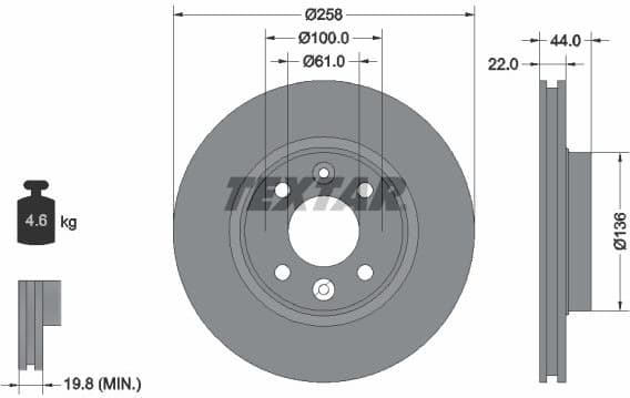 Brake Disc PRO 92255203