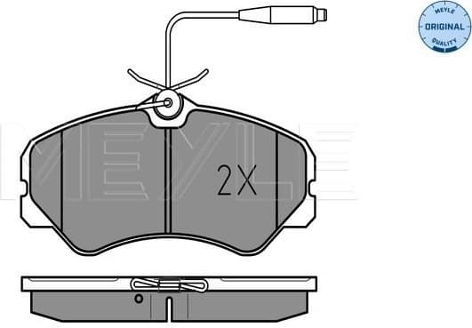 Brake Pad Set, disc brake MEYLE-ORIGINAL: True to OE. 025 212 0519/W