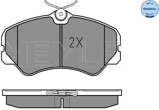 Brake Pad Set, disc brake MEYLE-ORIGINAL: True to OE. 025 212 0519/W - image 2