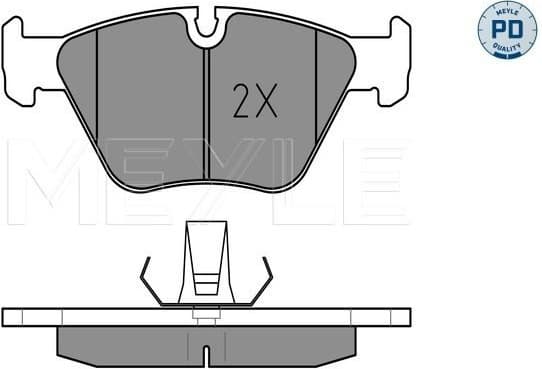 Brake Pad Set, disc brake MEYLE-PD: Advanced performance and design. 025 219 9020/PD