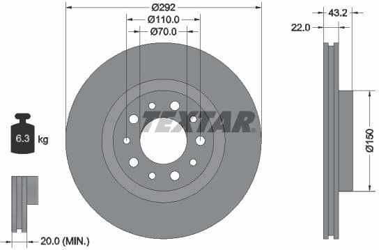 Brake Disc PRO 92145303