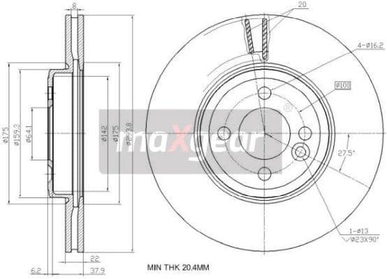 Brake Disc 19-2456 - image 2