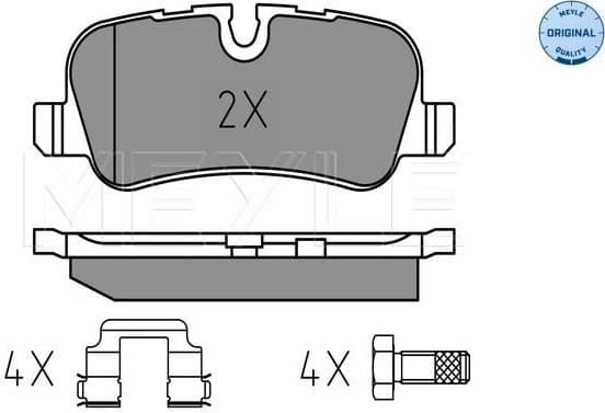 Brake Pad Set, disc brake MEYLE-ORIGINAL: True to OE. 025 241 9217 - image 2