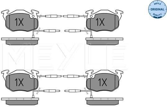 Brake Pad Set, disc brake MEYLE-ORIGINAL: True to OE. 025 214 1418/W