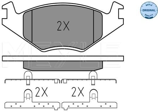 Brake Pad Set, disc brake MEYLE-ORIGINAL: True to OE. 025 208 8719