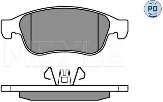 Brake Pad Set, disc brake MEYLE-PD: Advanced performance and design. 025 249 1418/PD