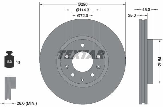 Brake Disc PRO 92180803