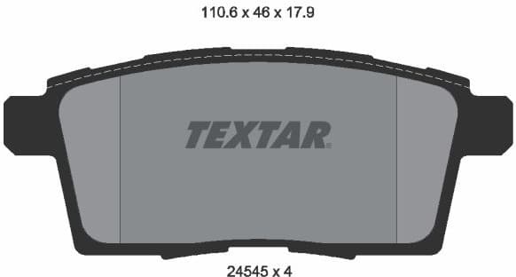 Brake Pad Set, disc brake 2454501