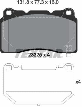 Brake Pad Set, disc brake Q+ 2332502